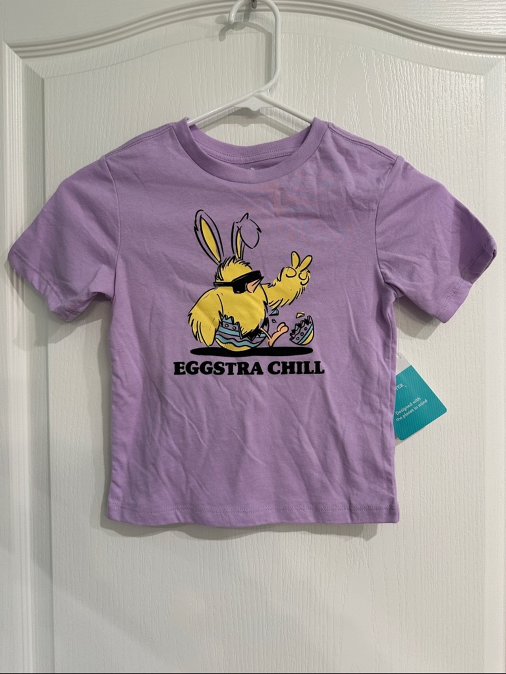 Eggstra Chill Lavender Easter Graphic Tee